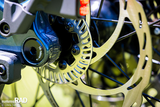 Ein Tonewheel am Hinterrad dient der Abtastung und liefert Informationen über die Geschwindigkeit des Bikes.