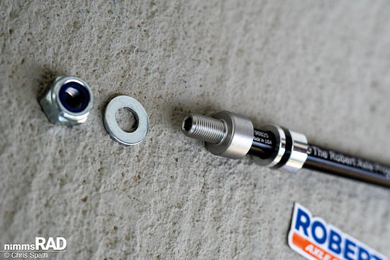 Etwas zu spät fürs Action-Fotoshooting kam die Robert-Axle-Project-Steckachse.