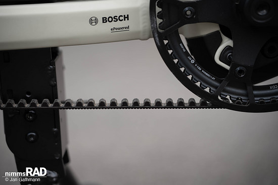 Ein Bosch-System mit Cargo Line CX Motor und ein Gates Riemen sollen für kraftvollen und wartungsarmen Antrieb sorgen.